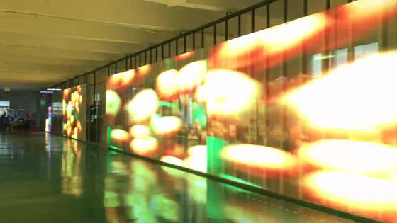 Halb 1000x500mm transparenter Videoglasschirm im Freien 1000-5000nits
